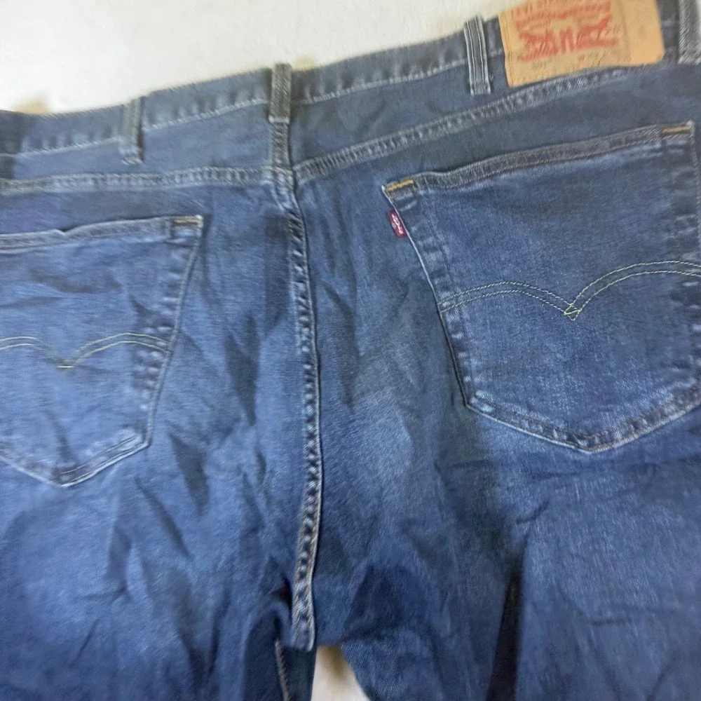 Levis 501 Original Fit Mens Blue Denim Straight Leg Jeans‎ 42x30 Button Fly